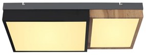 Globo 67286-30 - Plafonieră LED GUNDI 30W/230V, maro/negru