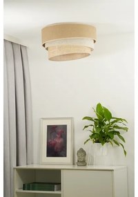 Plafonieră Duolla YUTE TRIO 1xE27/15W/230V d. 45 cm maro/gri/bej