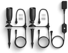 WiZ - Set 2x LED RGBW spot exterior dimabil 10W 230V IP65 Wi-Fi