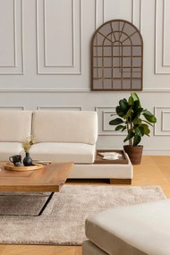 Canapea de colț Tulip Corner Left With Pouf - Beige