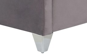 Pat matrimonial 180 cm LUBECK (cu somieră) (gri). 1007325