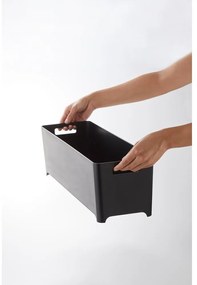 Suport de scurgere vase din silicon Yamazaki Flow, negru