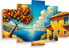 Tablou - Casă cu portocale II. (150x105 cm)