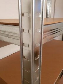 ShopJK RAFT METALIC ZINCAT FĂRĂ ȘRUBURI 180x90x40 CM, CAPACITATE DE ÎNCĂRCARE 875KG