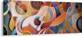 Tablou - Abstract muzical (120x50 cm)