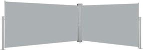 vidaXL Copertină laterală retractabilă, 160 x 600 cm, gri