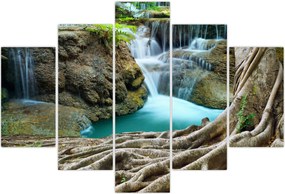 Tablou - Râu cu cascade (150x105 cm)