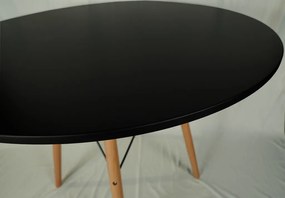 Masa de sufragerie neagra, OSLO 90x90