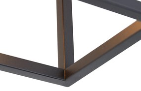 Plafoniera inteligentă neagră 99,5 cm inclusiv 4 Wifi A60 - Cage