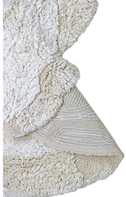 Covor pentru copii gri deschis lavabil/țesut manual din bumbac 130x135 cm Bunny – Lorena Canals