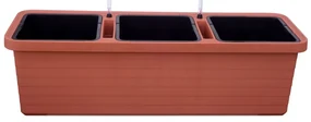 Plastia Ghiveci cu auto-irigare Berberis TRIO, terakota