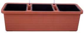 Plastia Ghiveci cu auto-irigare Berberis TRIO, terakota