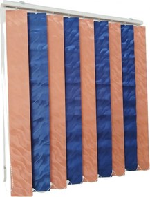 Jaluzele verticale BEATA 9609 / 9618 somon bleu marin – jaluzele verticale moderne complete cu prindere pe tavan