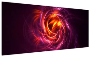 Tabloul cu abstracțiune modernă care luminează (120x50 cm)