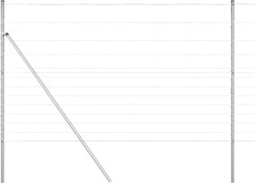 vidaXL Stâlp de gard. Galvanizat 25 x 1,5 m Oțel