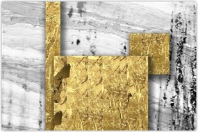 Tablou - Pătrate de aur N⁰1 (90x60 cm)