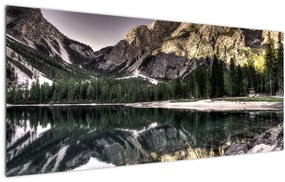 Tablou cu lac montan (120x50 cm), în 40 de alte dimensiuni noi
