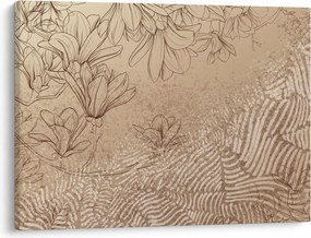 Tablou - Flori desenate (70x50 cm)