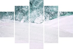 Tablou - Turcoaz abstractizare (150x105 cm)
