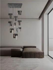 Lustra LED suspendata liniara design decorativ 2700K TOTEM 144W