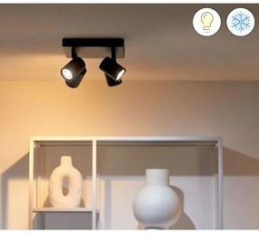 Spot LED RGBW dimabil IMAGEO 4xGU10/4,9W/230V negru Wi-Fi WiZ