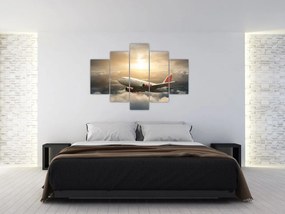Tablou - Avion în nori (150x105 cm)