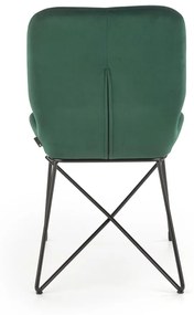 Scaun K454 catifea verde – H83 cm