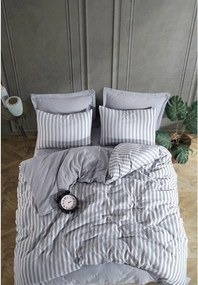 Set lenjerie pat ROAD POTLU, gri deschis, bumbac/poliester, 200x220 cm