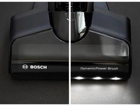 Aspirator vertical Bosch Unlimited 7 BBS711W, 300 ml, Motor TurboSpin, Lumini LED, Autonomie 40 min, Alb/Negru