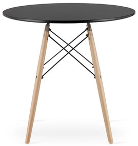 OFERTA Masa de sufragerie neagra OSLO 80x80 II. calitate