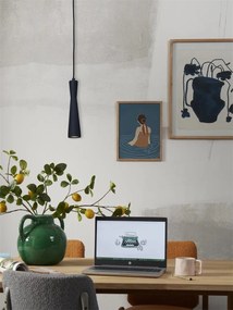 Pendul metal design modern Bordeaux negru