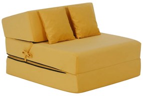 Scaun pliant/saltea PELOS, galben
