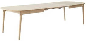 Masă de dining extensibilă din lemn de stejar cu blat suplimentar 106x184 cm Miro – Hammel Furniture