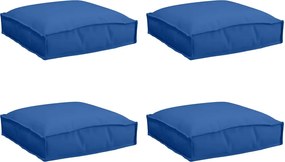 vidaXL Pernă 4 pcs Albastru regal 40 x 40 x 8 cm Material Oxford