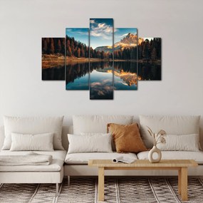 Tablou - Alpi, Italia, Dolomiți, Lago Antorno (150x105 cm)