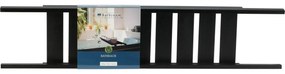 Raft pentru cadă Bamboo negru, 68 x 15 x 3,5 cm
