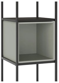 Bibliotecă verde/neagră 36x179 cm Anya – Marckeric