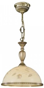 Lustra/Pendul din alama cu sticla decorata design italian D-28cm 6208