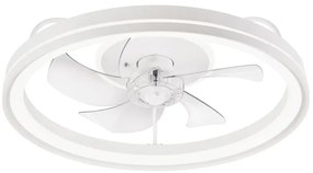 Plafonieră LED cu ventilator FARGO LED/37W/230V alb + telecomandă