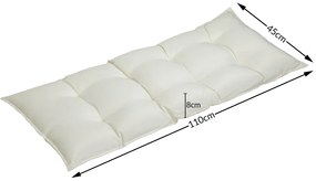 Deuba Perna de banca 110x45x8cm - culoare crem