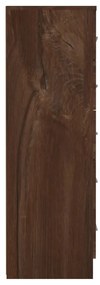 Comoda inalta cu sertare, stejar maro, 41x35x106 cm, PAL Stejar brun, 41 x 35 x 106 cm, 1, Stejar brun