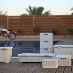 Cutie de depozitare Curver Rattan style 43 l, crem