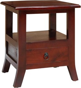 vidaXL Dulap de noapte Maro 40 x 40 x 45,5 cm Lemn masiv de mahon