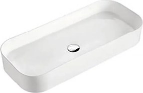Lavoar pe blat Fluminia Capri alb 85 cm