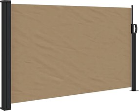 vidaXL Copertină laterală retractabilă, gri taupe, 117x300 cm