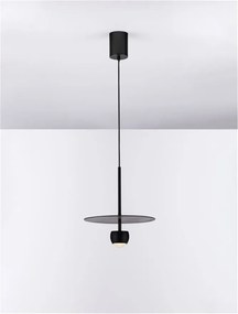 Pendul LED stil minimalist EDEM negru