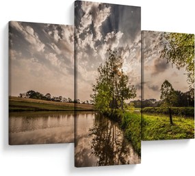 Tablou naturii cu raze de soae (90x60 cm)