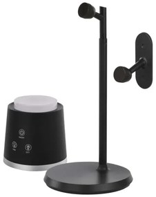 Lampă LED reîncărcabilă dimabilă de masă 4 în 1 LED/6W/3,7V 3000K/4000K/6500K negru