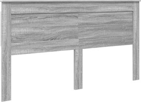 vidaXL Tăblie cap cu headboard Gri Sonoma 180 cm Lemn compozit