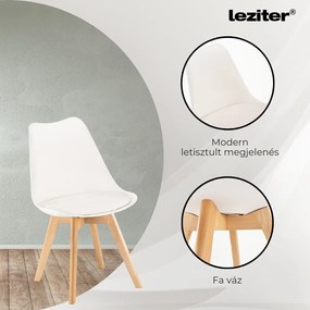 Set de masă Zara 6+1 alb-stejar York